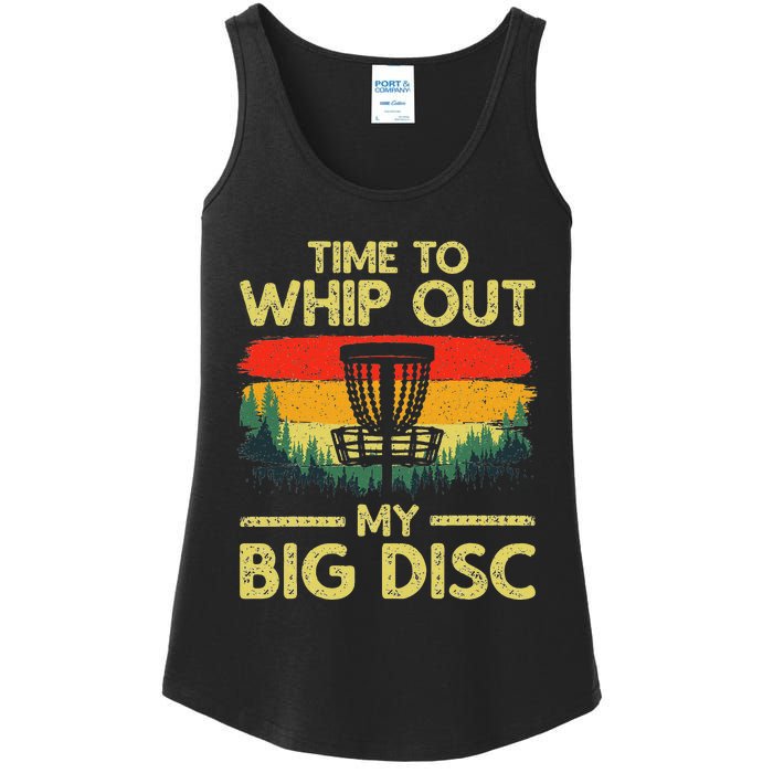 Funny Disc Golf Art Flying Disc Sport Players Ladies Essential Tank