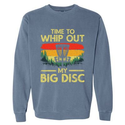 Funny Disc Golf Art Flying Disc Sport Players Garment-Dyed Sweatshirt