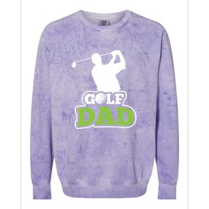 Father's Day Golf Golf Player Golf Dad Golf Lover Birthday Gift For Dad Colorblast Crewneck Sweatshirt