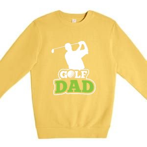 Father's Day Golf Golf Player Golf Dad Golf Lover Birthday Gift For Dad Premium Crewneck Sweatshirt