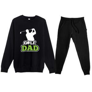 Father's Day Golf Golf Player Golf Dad Golf Lover Birthday Gift For Dad Premium Crewneck Sweatsuit Set