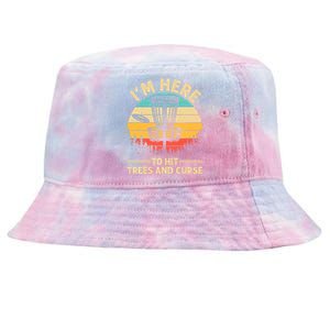 Funny Disc Golf Disc Golf Player Trees Sports Tie-Dyed Bucket Hat