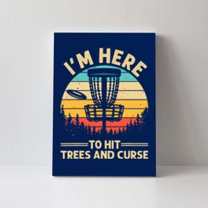 Funny Disc Golf Disc Golf Player Trees Sports Canvas