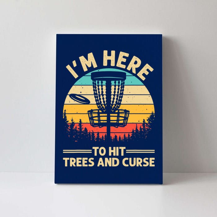 Funny Disc Golf Disc Golf Player Trees Sports Canvas