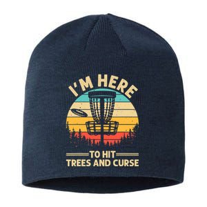 Funny Disc Golf Disc Golf Player Trees Sports Sustainable Beanie