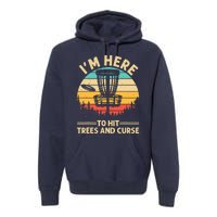 Funny Disc Golf Disc Golf Player Trees Sports Premium Hoodie