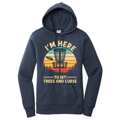 Funny Disc Golf Disc Golf Player Trees Sports Women's Pullover Hoodie