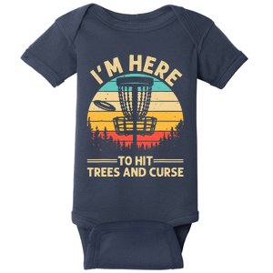 Funny Disc Golf Disc Golf Player Trees Sports Baby Bodysuit