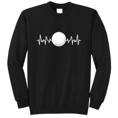 Father's Day Golf Heart Love Funny Golf For Men And Women Gift For Dad Sweatshirt