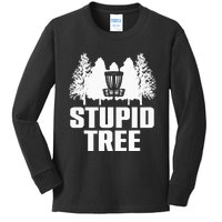 Funny Disc Golf Art For  Disc Golf Player Kids Long Sleeve Shirt