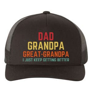 Fathers Day Gift From Grandkids Dad Grandpa Great Grandpa Yupoong Adult 5-Panel Trucker Hat