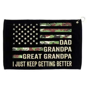 Fathers Day Gift From Grand Dad Grandpa Great Grandpa Grommeted Golf Towel