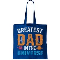 Fathers Day Greatest Dad In The Universe Space Ufo Gift Tote Bag