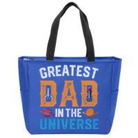 Fathers Day Greatest Dad In The Universe Space Ufo Gift Zip Tote Bag