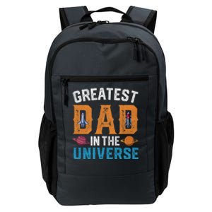 Fathers Day Greatest Dad In The Universe Space Ufo Gift Daily Commute Backpack