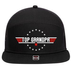 Fathers Day Gift Grandpa Gift from Grand Son Daughter 7 Panel Mesh Trucker Snapback Hat