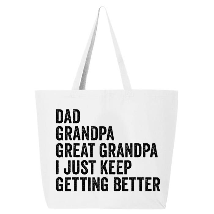 Fathers Day Grandpa from Grand Dad Great Grandfather 25L Jumbo Tote