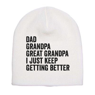 Fathers Day Grandpa from Grand Dad Great Grandfather Short Acrylic Beanie