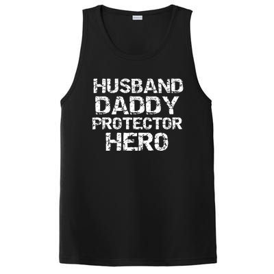 Fathers Day Gift From Wife Husband Daddy Protector Hero Gift PosiCharge Competitor Tank