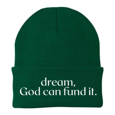 Funmibi Dream God Can Fund It Knit Cap Winter Beanie