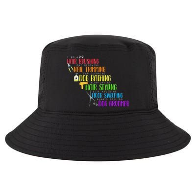 Funny Dog Groomer, Grooming Furologist Pet Lover Cool Comfort Performance Bucket Hat