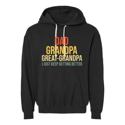 Funny Dad Great Grandpa For Fathers Day Garment-Dyed Fleece Hoodie