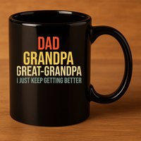 Funny Dad Great Grandpa For Fathers Day 11oz C Handle Ceramic Mug