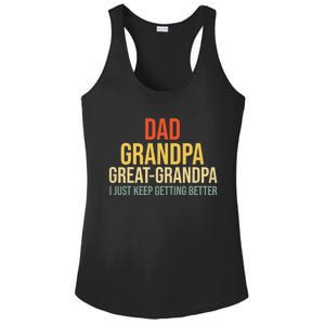 Funny Dad Great Grandpa For Fathers Day Ladies PosiCharge Competitor Racerback Tank