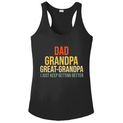 Funny Dad Great Grandpa For Fathers Day Ladies PosiCharge Competitor Racerback Tank