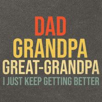 Funny Dad Great Grandpa For Fathers Day Cotton Canvas Backpack