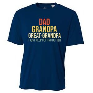 Funny Dad Great Grandpa For Fathers Day Cooling Performance Crew T-Shirt