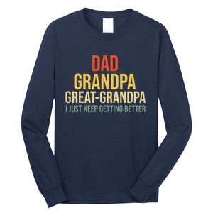 Funny Dad Great Grandpa For Fathers Day Long Sleeve Shirt