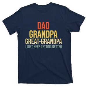 Funny Dad Great Grandpa For Fathers Day T-Shirt