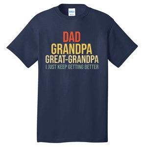 Funny Dad Great Grandpa For Fathers Day Tall T-Shirt