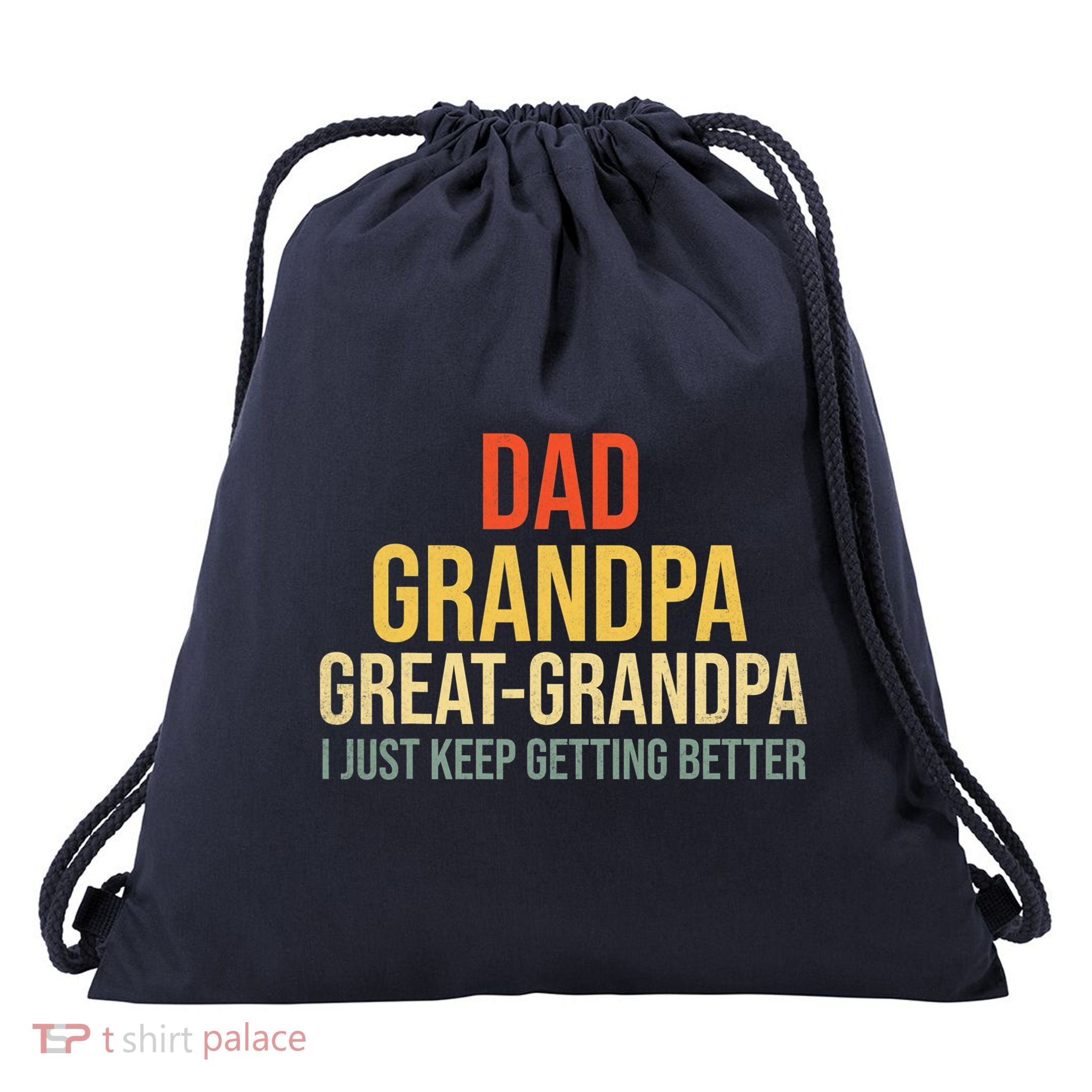 Funny Dad Great Grandpa For Fathers Day Drawstring Bag