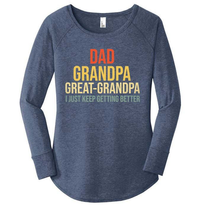 Funny Dad Great Grandpa For Fathers Day Women's Perfect Tri Tunic Long Sleeve Shirt