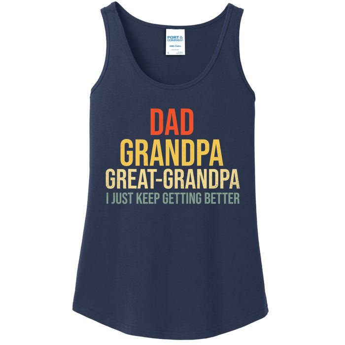 Funny Dad Great Grandpa For Fathers Day Ladies Essential Tank