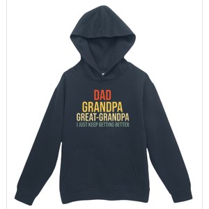 Funny Dad Great Grandpa For Fathers Day Urban Pullover Hoodie