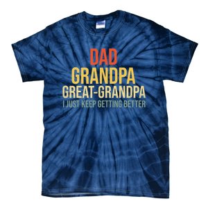 Funny Dad Great Grandpa For Fathers Day Tie-Dye T-Shirt