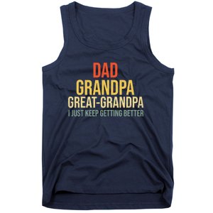 Funny Dad Great Grandpa For Fathers Day Tank Top