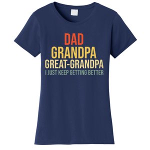 Funny Dad Great Grandpa For Fathers Day Women's T-Shirt