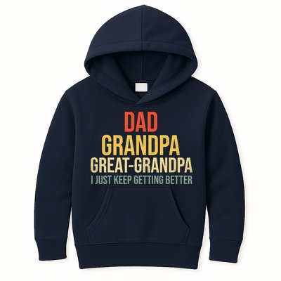 Funny Dad Great Grandpa For Fathers Day Kids Hoodie