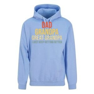 Funny Dad Great Grandpa For Fathers Day Unisex Surf Hoodie