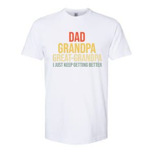 Funny Dad Great Grandpa For Fathers Day Softstyle CVC T-Shirt