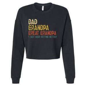 Fathers Day Gift from Grand Dad Grandpa Great Grandpa Cropped Pullover Crew