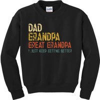 Fathers Day Gift from Grand Dad Grandpa Great Grandpa Kids Sweatshirt