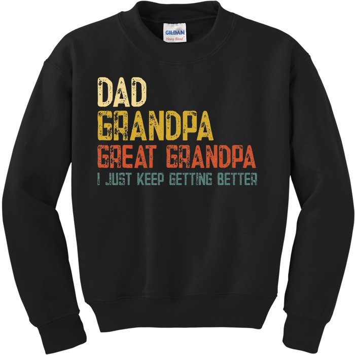 Fathers Day Gift from Grand Dad Grandpa Great Grandpa Kids Sweatshirt