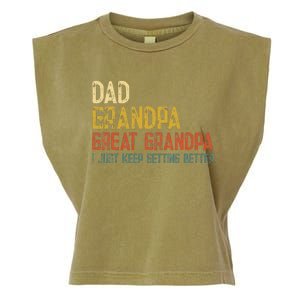 Fathers Day Gift from Grand Dad Grandpa Great Grandpa Garment-Dyed Women's Muscle Tee