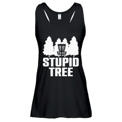 Funny Disc Golf Art For  Stupid Tree Basket Ladies Essential Flowy Tank