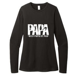 Father's Day Golf Papa Dad Father Golfers Gift For Dad Womens CVC Long Sleeve Shirt